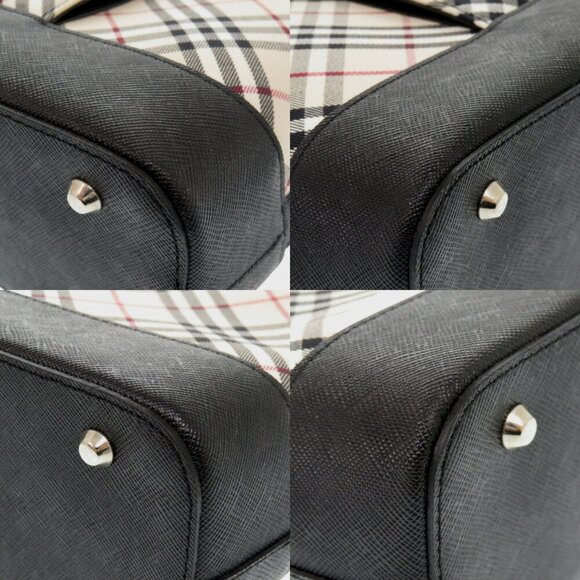 BURBERRY Nova Check Leather Handbag - Picture 11 of 11